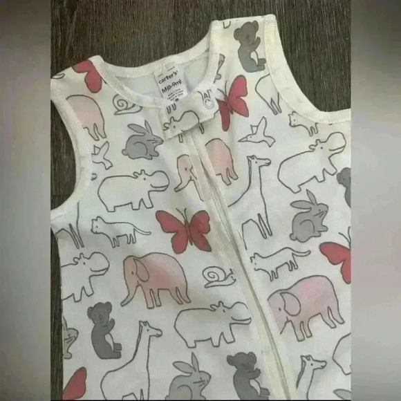 Carter's Baby Sleep Bag Size Medium 6-9 Months 100% Cotton - Picture 3 of 6